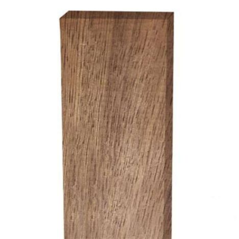 Open gevelbekleding hardhout Thermo Fraké verticaal 1,8 x 6,4 cm