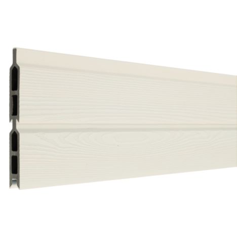Rhombus zelfbouw - Lamel composiet co-ex - Rhombus Double wit - 180 x 15 cm (12 stuks)