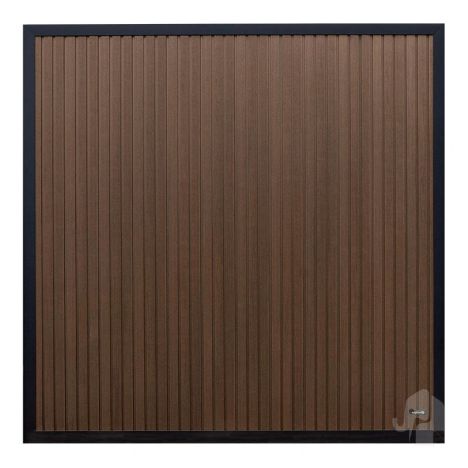 Schutting composiet co-ex Dark line - Naturel dark brown (180 x 180 cm)