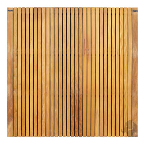 Schutting hardhout Almendrillo Stripes Black (180 x 180 cm) dikte 4,5 cm