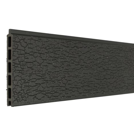 Mix & Match lamel - composiet co-ex - Shou Sugi Ban houtskool look - 180 x 14 cm (2 stuks)