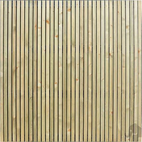 Schutting zachthout vuren recht Stripes Black (179 x 179 cm)