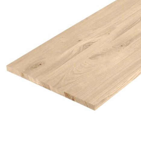 Massief werkblad - Eiken verlijmd - Dikte 2 cm - 2440 x 900 mm