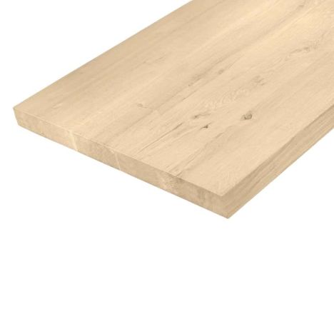 Massief werkblad - Eiken verlijmd - Dikte 4,5 cm - 2440 x 900 mm