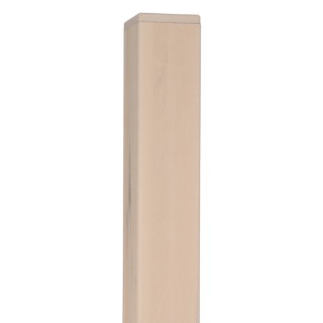 Tuinpaal composiet Basic steengrijs gevlamd met houten kern 6,8 x 6,8 cm