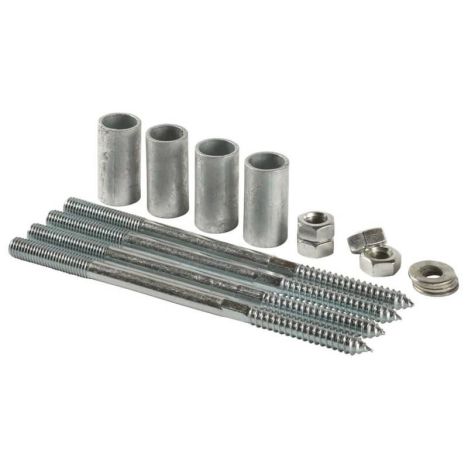 Afstandshouders beslagset gegalvaniseerd staal (4 stuks)