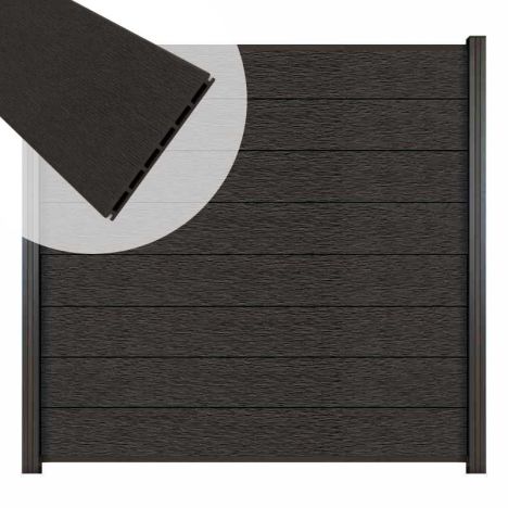 Zelfbouw schutting composiet Modular co-ex antra - antra alu accessoires (180x180cm)