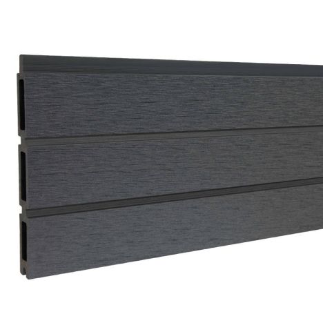Lamellen set composiet - triple Rhombus rock grey - 180 x 15 cm (6 stuks)