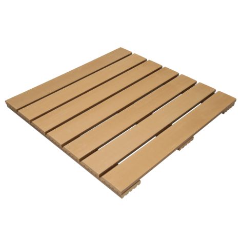 Terrastegel composiet 50 x 50 cm teak FSC (24 mm) massief