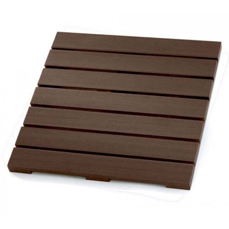 Terrastegel composiet 50 x 50 cm donkerbruin FSC (24 mm) massief