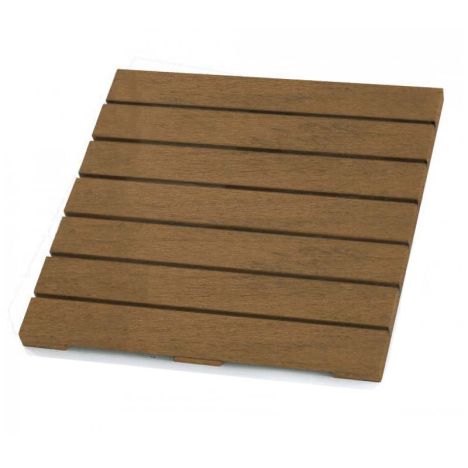 Terrastegel composiet 50 x 50 cm bruin gevlamd FSC (24 mm) massief