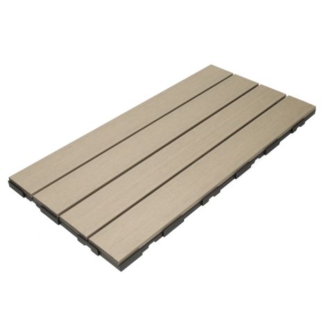 Terrastegel composiet co-extrusie Beach click 30 x 60 cm