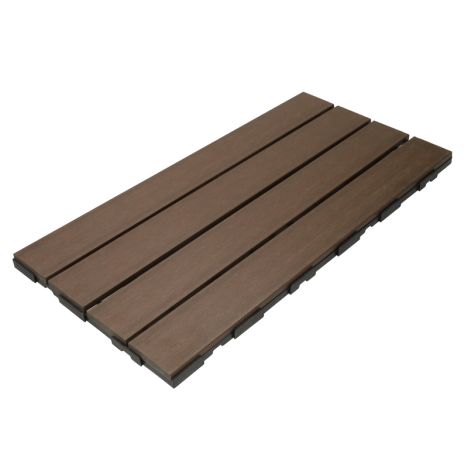 Terrastegel composiet co-extrusie Walnut click 30 x 60 cm