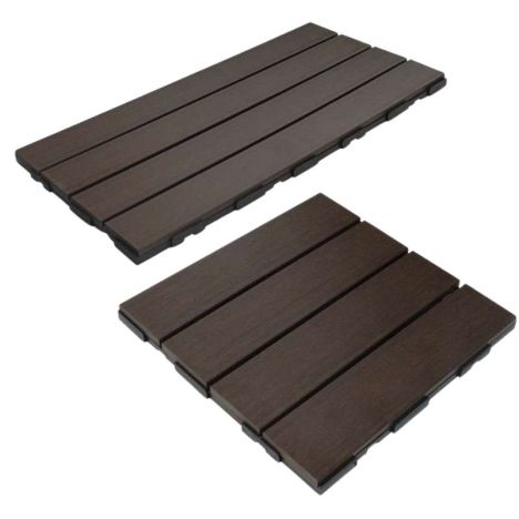 Terrastegel composiet co-extrusie Walnut click