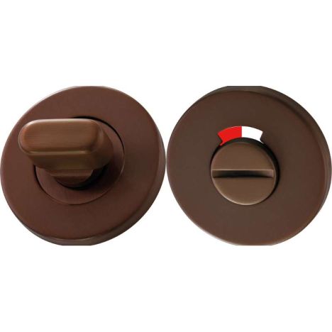 Deurbeslag - Formentera - Toilet vrij-bezet - Brons