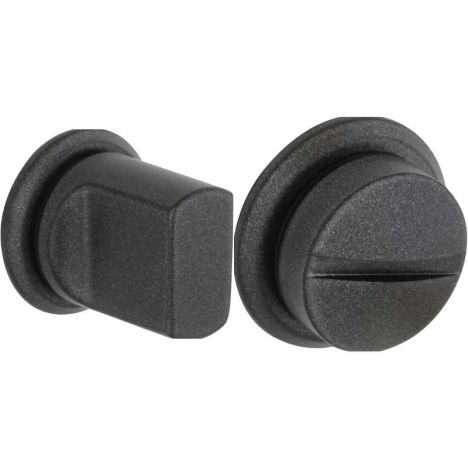 Deurbeslag - Ibiza - Toilet vrij-bezet - Gunmetal black