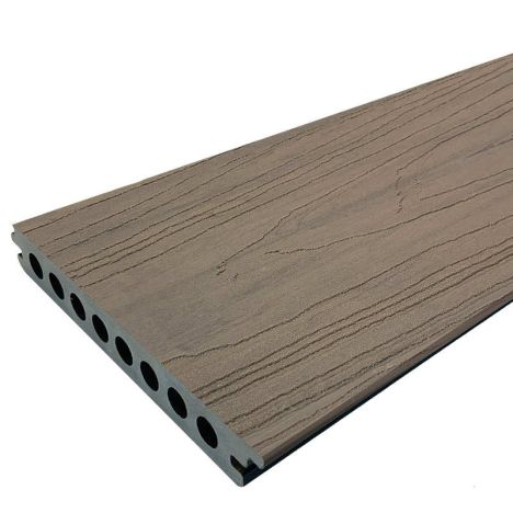 Vlonderplank composiet semi massief co-extrusie naadloos 2,1 x 14 cm Oak