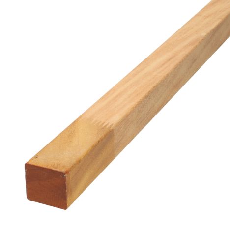 Balk hardhout gevingerlast 35 x 38 mm (3,00 mtr)