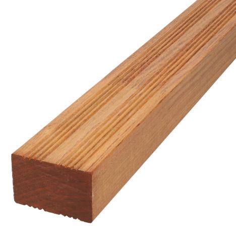 Balk hardhout gevingerlast 45 x 68 mm