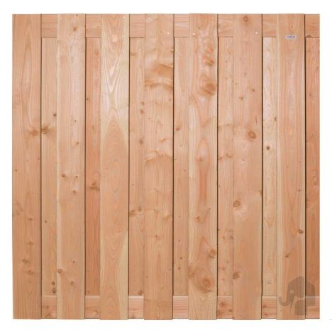 Schutting Douglas recht 14L rvs (180 x 180 cm) geschaafd schermdikte 4,8 cm
