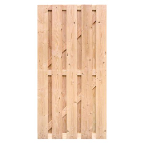 Tuindeur Douglas recht (90 x 180 cm) gezaagd dikte 4,5 cm