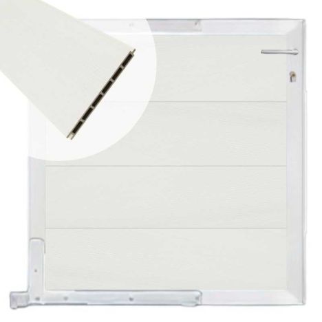 Tuinpoort aluminium blank frame Modular - composiet co-ex wit (90 x 90 cm)