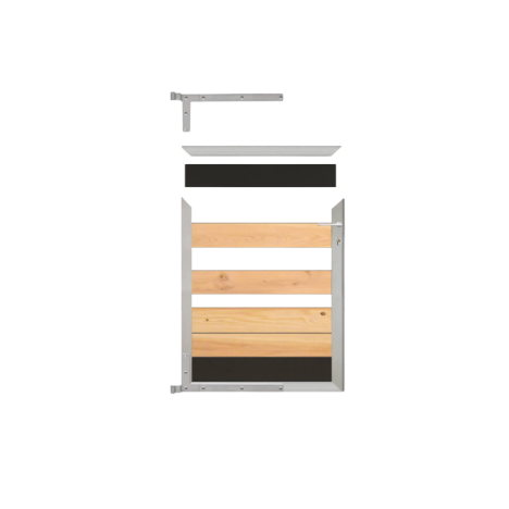 Tuinpoort frame aluminium Mix & Match - blank (90 x 90 cm)