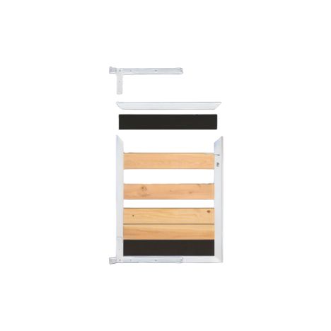 Tuinpoort frame aluminium Mix & Match - wit (90 x 90 cm)