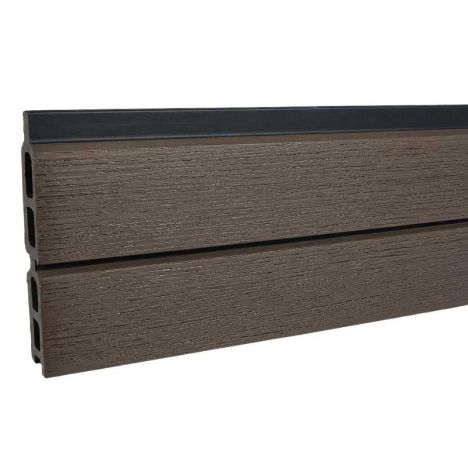 Lamellen set composiet Modular - Rhombus Wengé Zwart co-ex 14,1 x 180 cm (6 stuks)