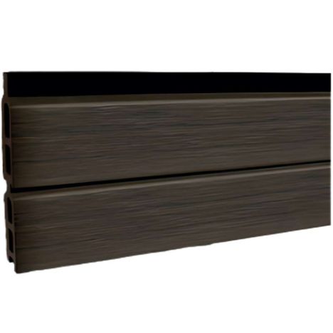 Lamellen set composiet Modular - Rhombus Wengé Zwart co-ex 14,1 x 180 cm (6 stuks)