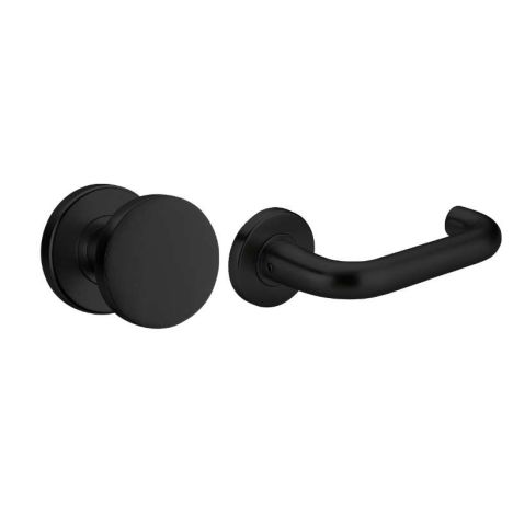 Deurbeslag - Berlijn - Knop-kruk - Zwart gepoedercoat