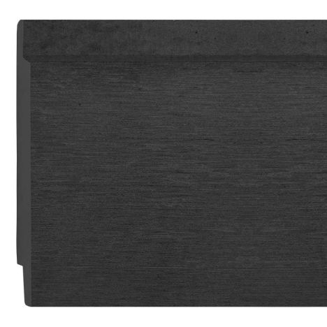 Rabat vezelcement met nerf antraciet 1,0 x 15,0 cm - 2.80 meter (5 stuks)