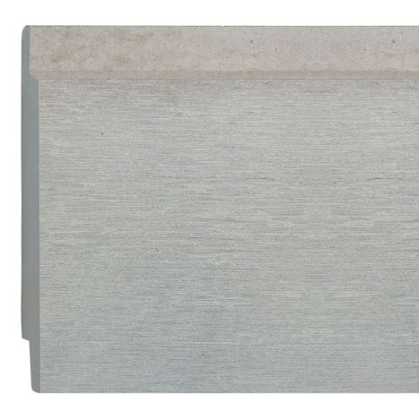 Rabat vezelcement met nerf lichtgrijs 1,0 x 15,0 cm - 2.80 meter (5 stuks)