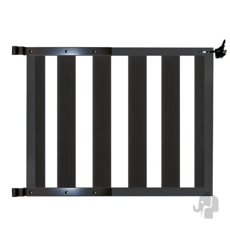 Tuinhek poort composiet Design antraciet met antraciet alu frame incl. beslag (100 x 80 cm)