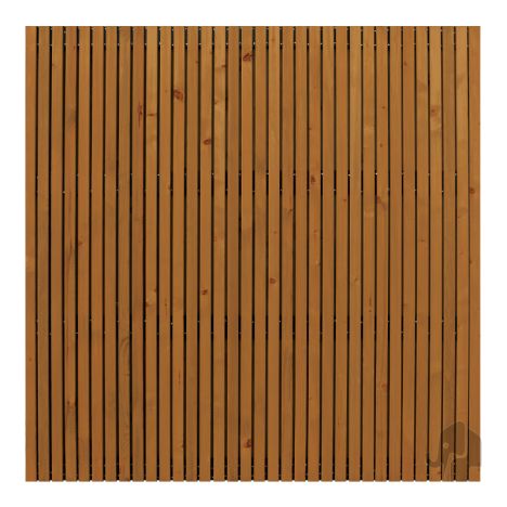 Schutting vuren verduurzaamd bruin Stripes Black (179 x 179 cm) dikte 4,5 cm