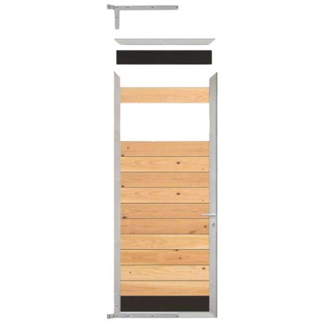Tuindeur frame aluminium Mix & Match - blank (90 x 200 cm) inclusief beslag
