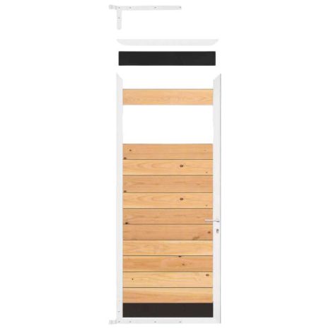 Tuindeur frame aluminium Mix & Match - wit (90 x 200 cm) inclusief beslag