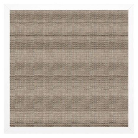 Schutting Sereno Textileen Mocha Weave - Wit aluminium kader (180 x 180 cm)