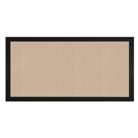 Schutting Sereno Textileen Sahara Weave - Zwart aluminium kader (180 x 90 cm)