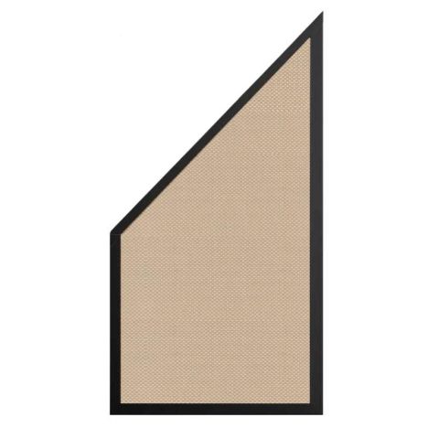 Schutting Sereno Textileen Sahara Weave - Zwart aluminium kader (90 x 180/93 cm)