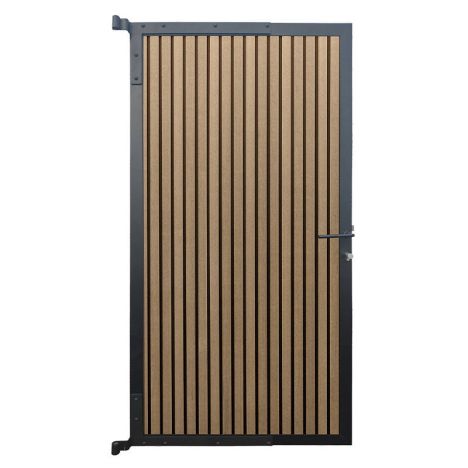 Tuindeur composiet co-ex Dark Line - Oak and black (90 x 180 cm)