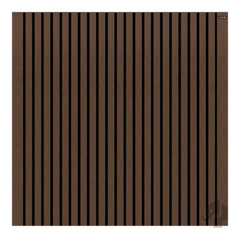 Schutting composiet co-ex Stripes Black - Natural dark brown (180 x 180 cm)