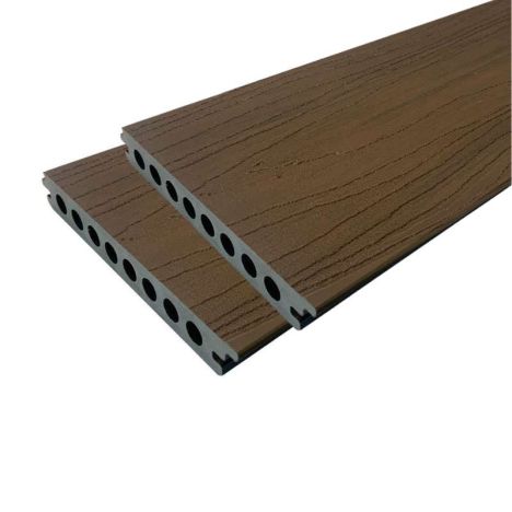 Vlonderplank composiet semi massief co-extrusie 2,1 x 14 cm Midnight Oak naadloos