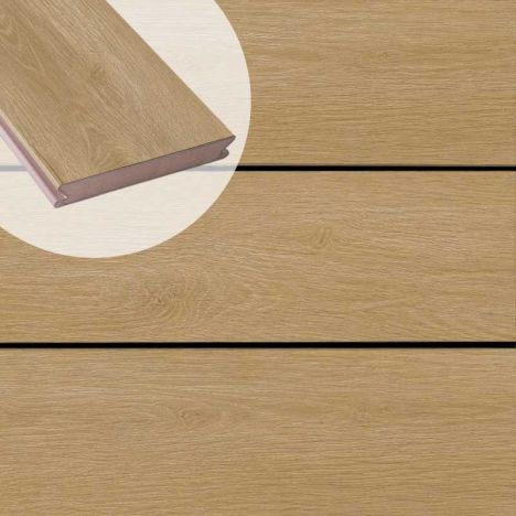 Vlonderplank composiet massief 2,1 x 14,5 cm digital print oak