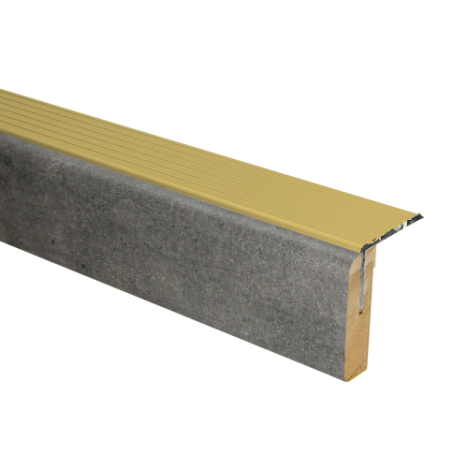 Uitloopprofiel Goud - Trelleborg Kalksteen - 136 x 6,3 cm