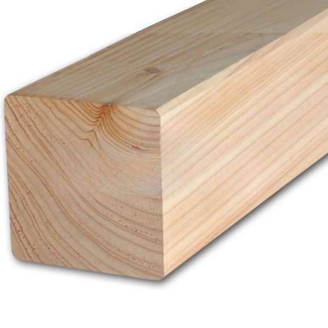 Paal Douglas 14,0 x 14,0 cm geschaafd