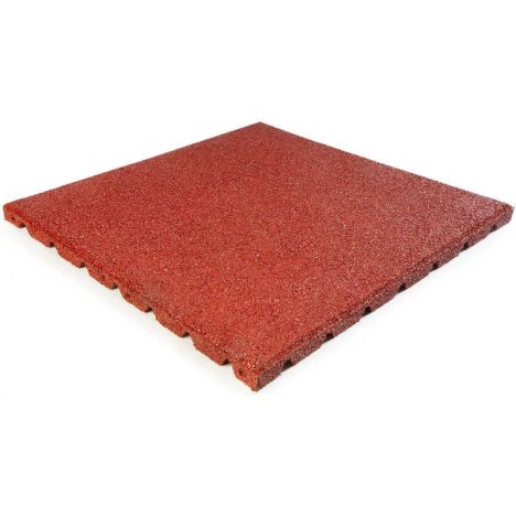 Terrastegel Rubber 50 x 50 (25 mm) rood