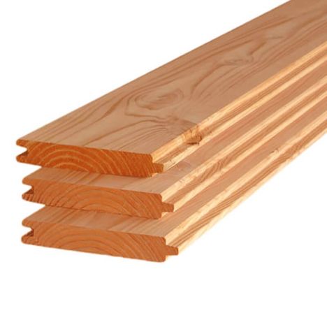 Blokhut profielplank Douglas 2,8 x 19,0 cm (3,00 mtr) geschaafd