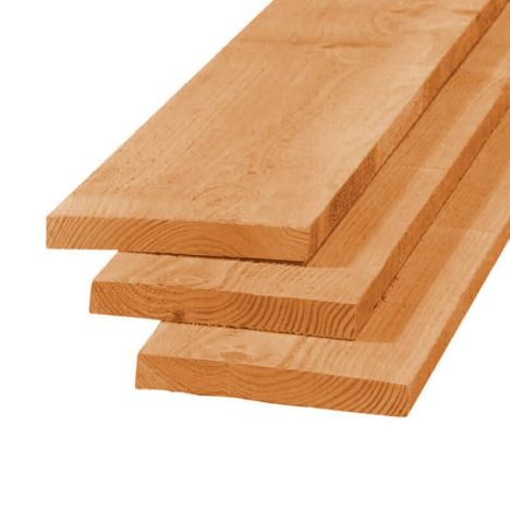 Plank Douglas 2,2 x 15,0 cm (3,00 mtr) gezaagd