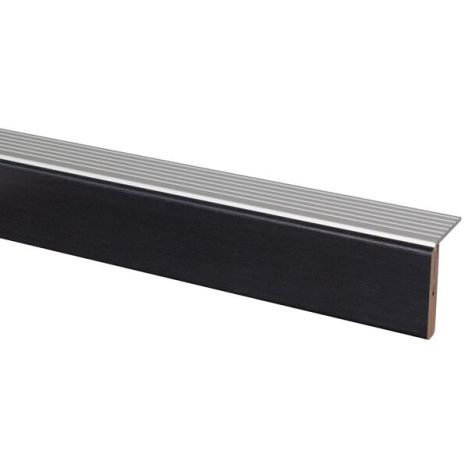 Uitloopprofiel - Zwart Eiken - 130 x 5 cm
